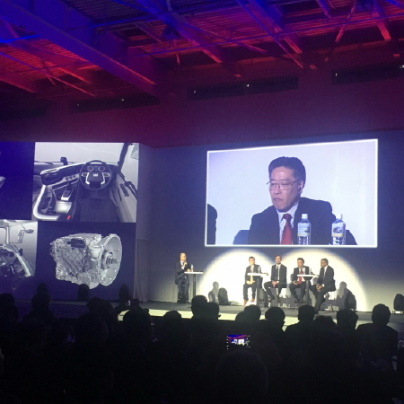 UD Trucks Leadership Summit stage